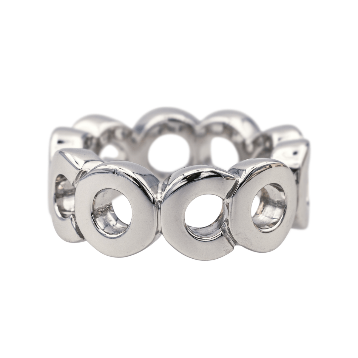 Chanel Bague Coco Or blanc - Maison Eloe