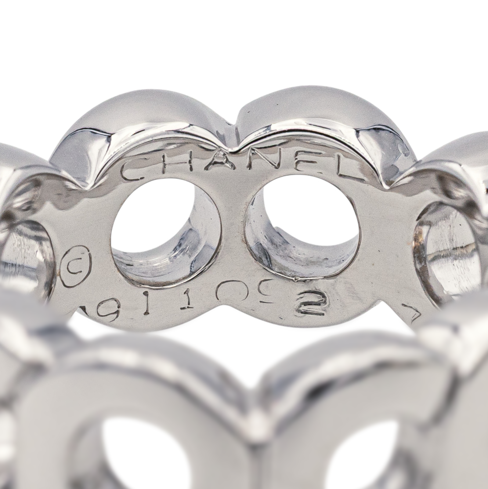 Chanel Bague Coco Or blanc