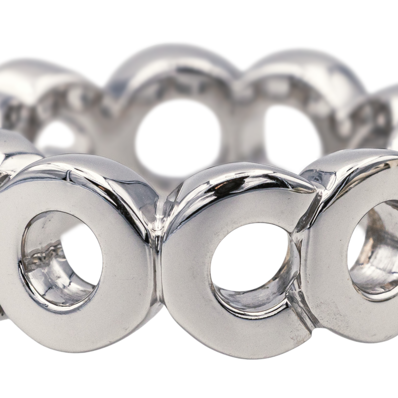 Chanel Bague Coco Or blanc