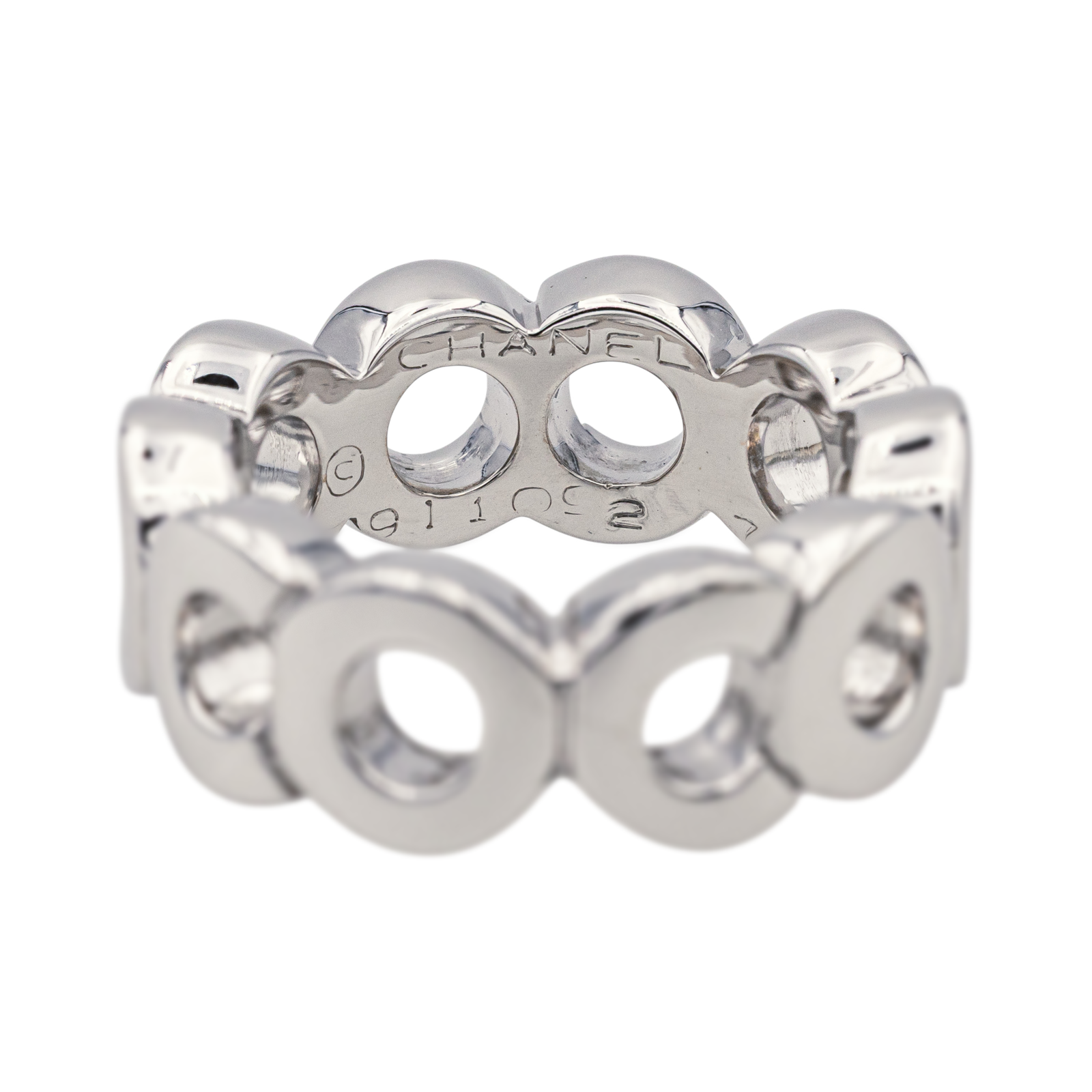 Chanel Bague Coco Or blanc