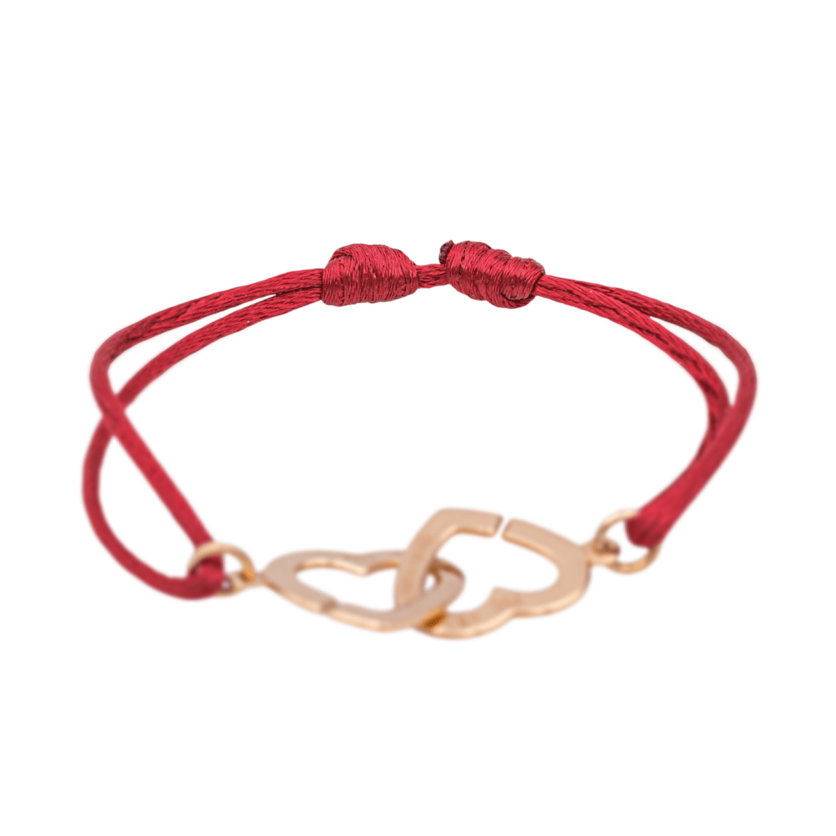 Dinh Van Bracelet Cordon Double coeur Or rose - Maison Eloe
