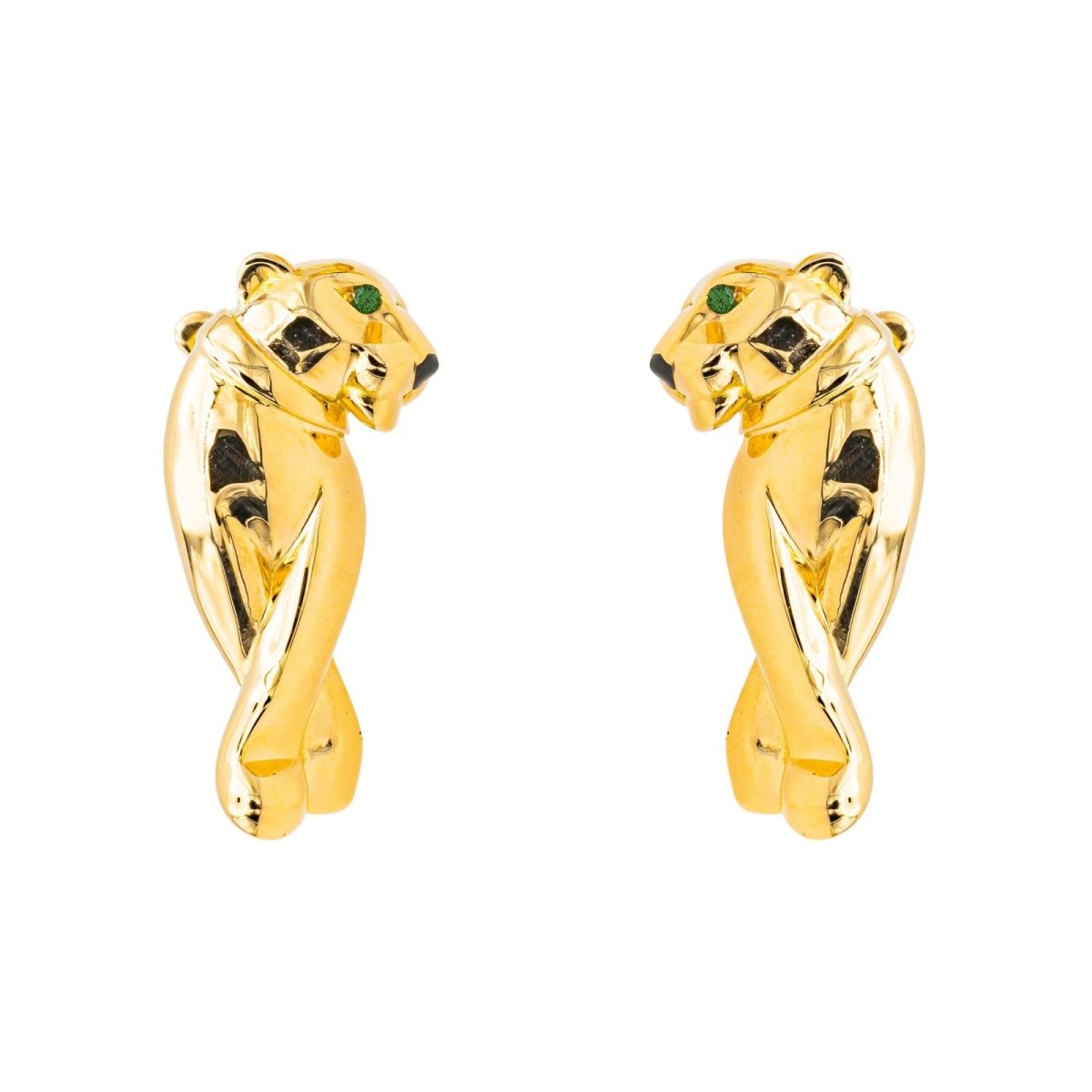 Cartier Boucles d'oreilles Clips Panthère Or jaune - Maison Eloe