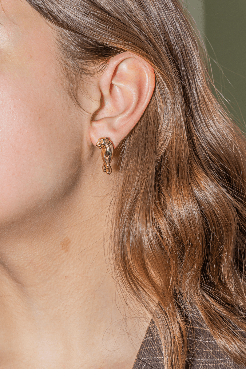 Cartier Boucles d'oreilles Clips Panthère Or jaune - Maison Eloe