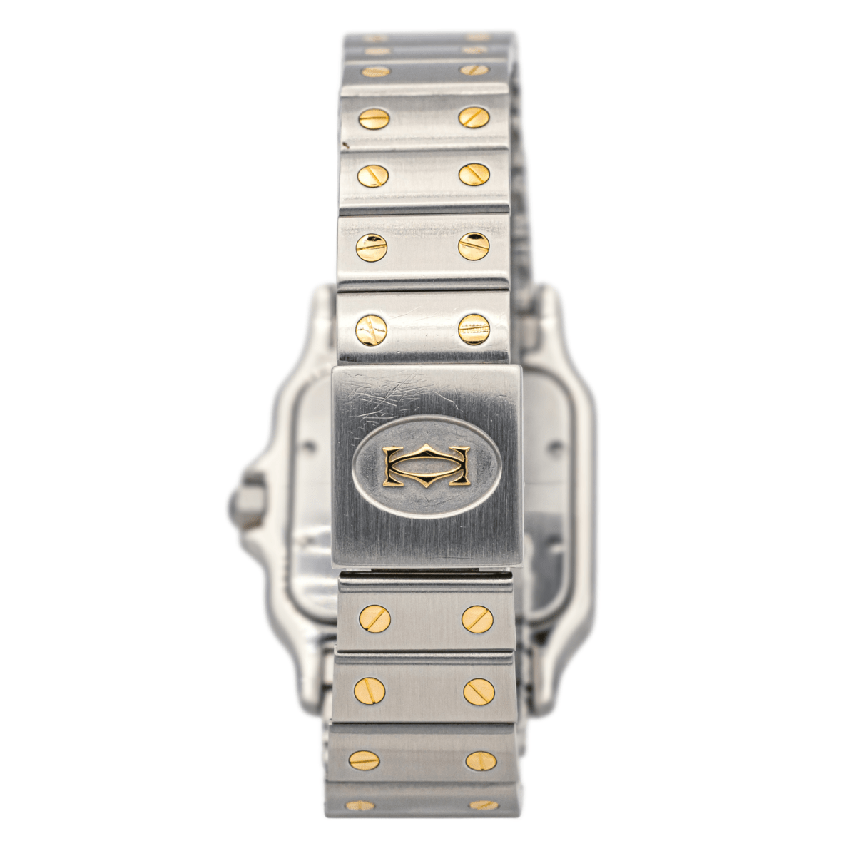 Cartier Montre Santos Acier, Or jaune Spinelle - Maison Eloe