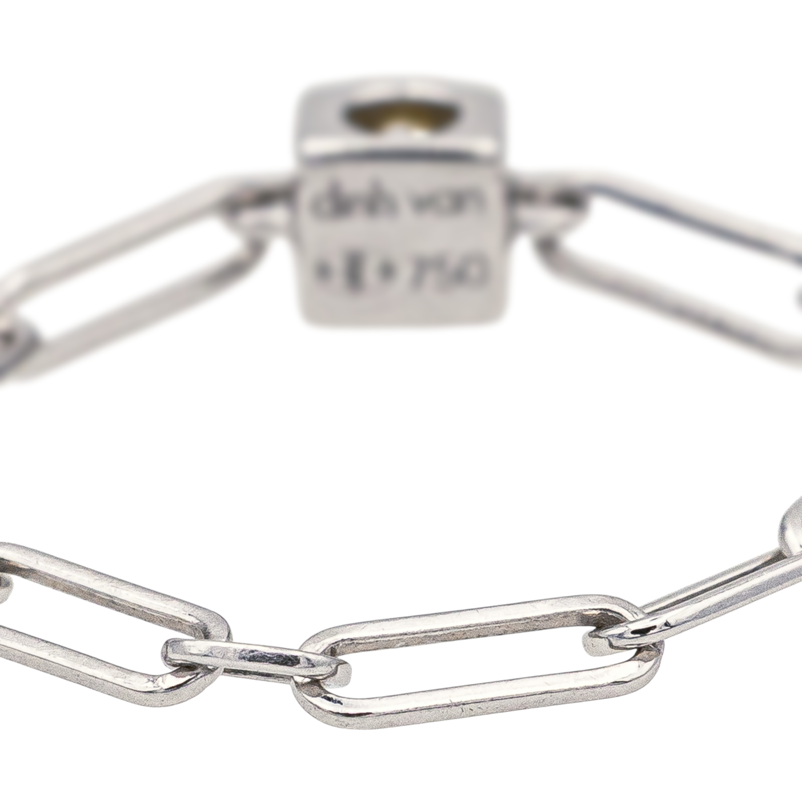 Dinh Van Bague Le Cube Or blanc Diamant