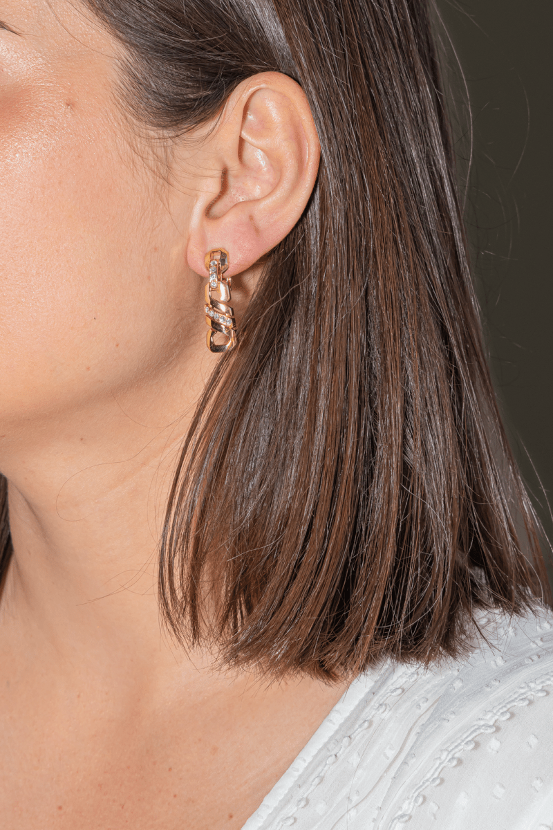 Cartier Boucles d'oreilles Clip Or jaune Diamant - Maison Eloe