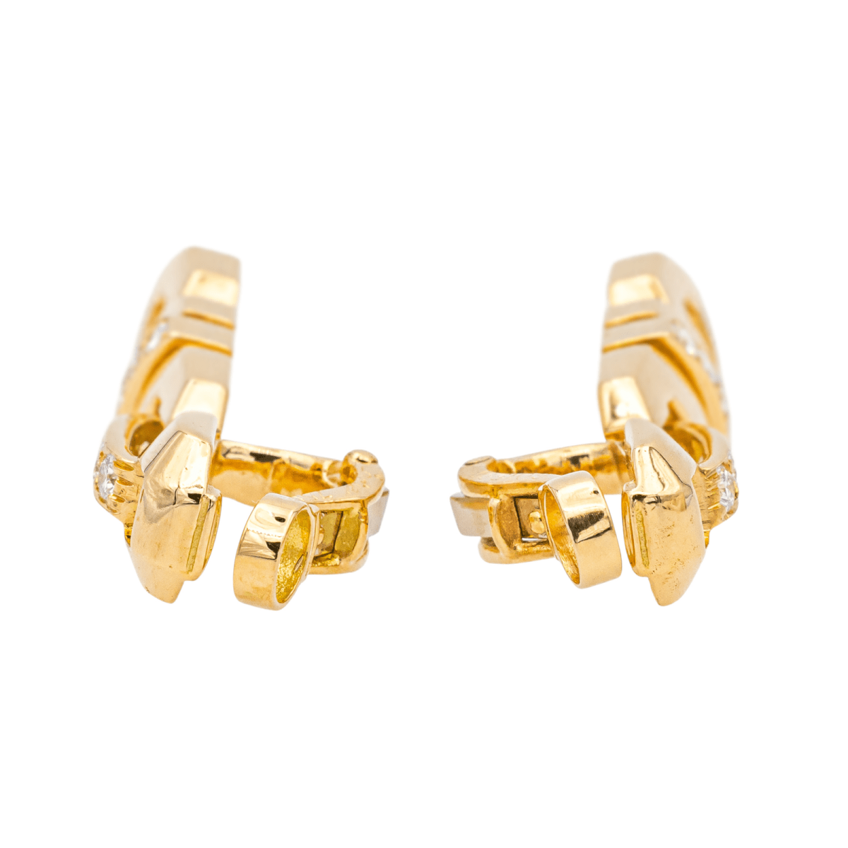 Cartier Boucles d'oreilles Clip Or jaune Diamant - Maison Eloe