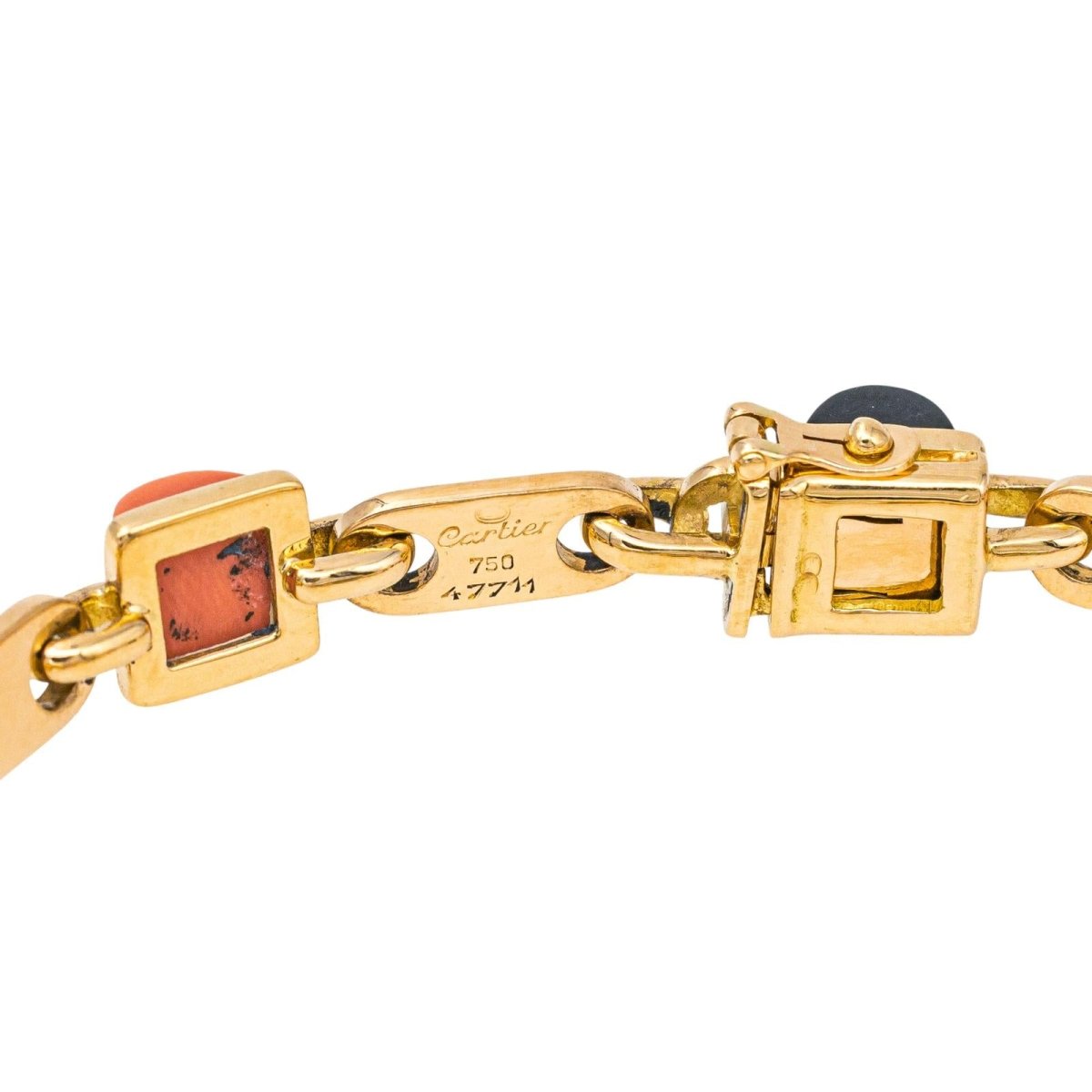 Cartier Bracelet Or jaune Onyx - Maison Eloe