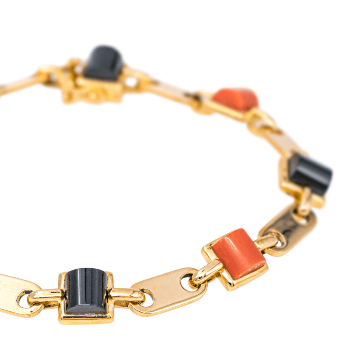Cartier Bracelet Or jaune Onyx - Maison Eloe