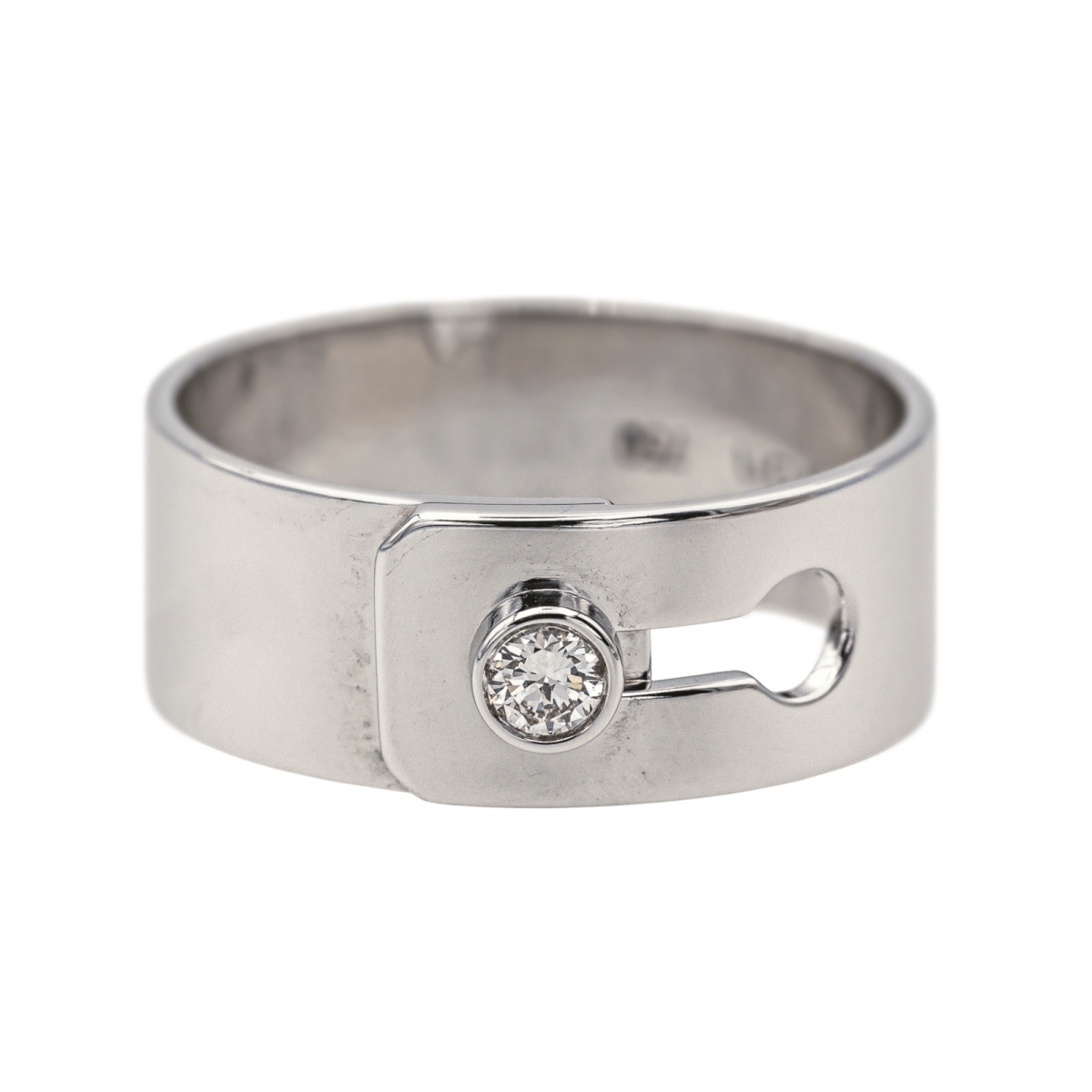 Dinh Van Bague Serrure Or blanc Diamant - Maison Eloe