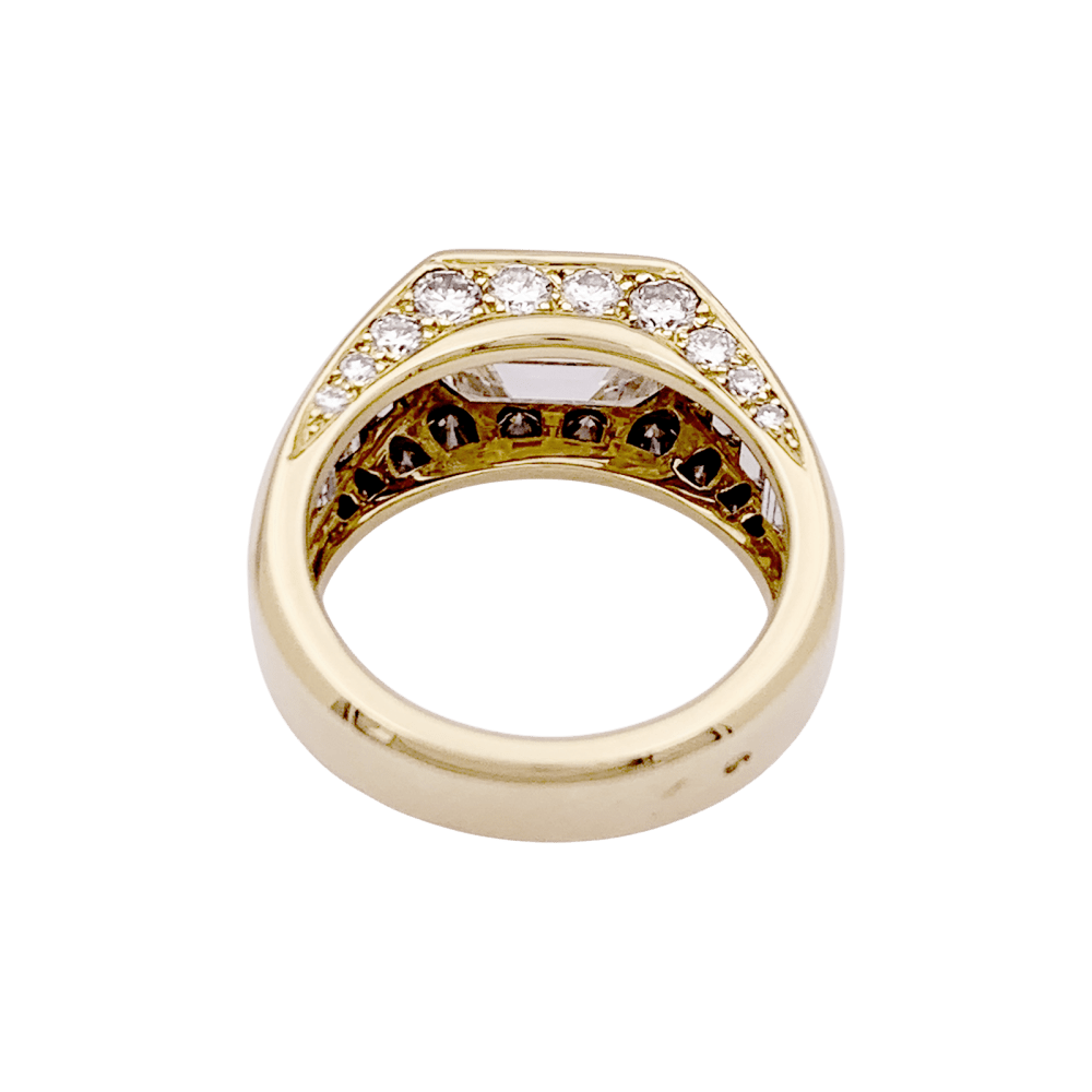 Bague O.J. Perrin, or jaune et diamants. - Maison Eloe