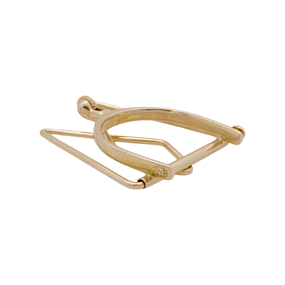 Pince à billet Mellerio, « Éperon » en or jaune.