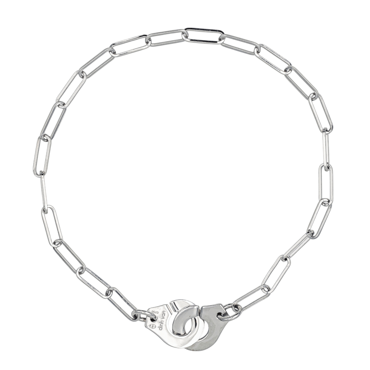Dinh Van Bracelet Menottes Or blanc - Maison Eloe
