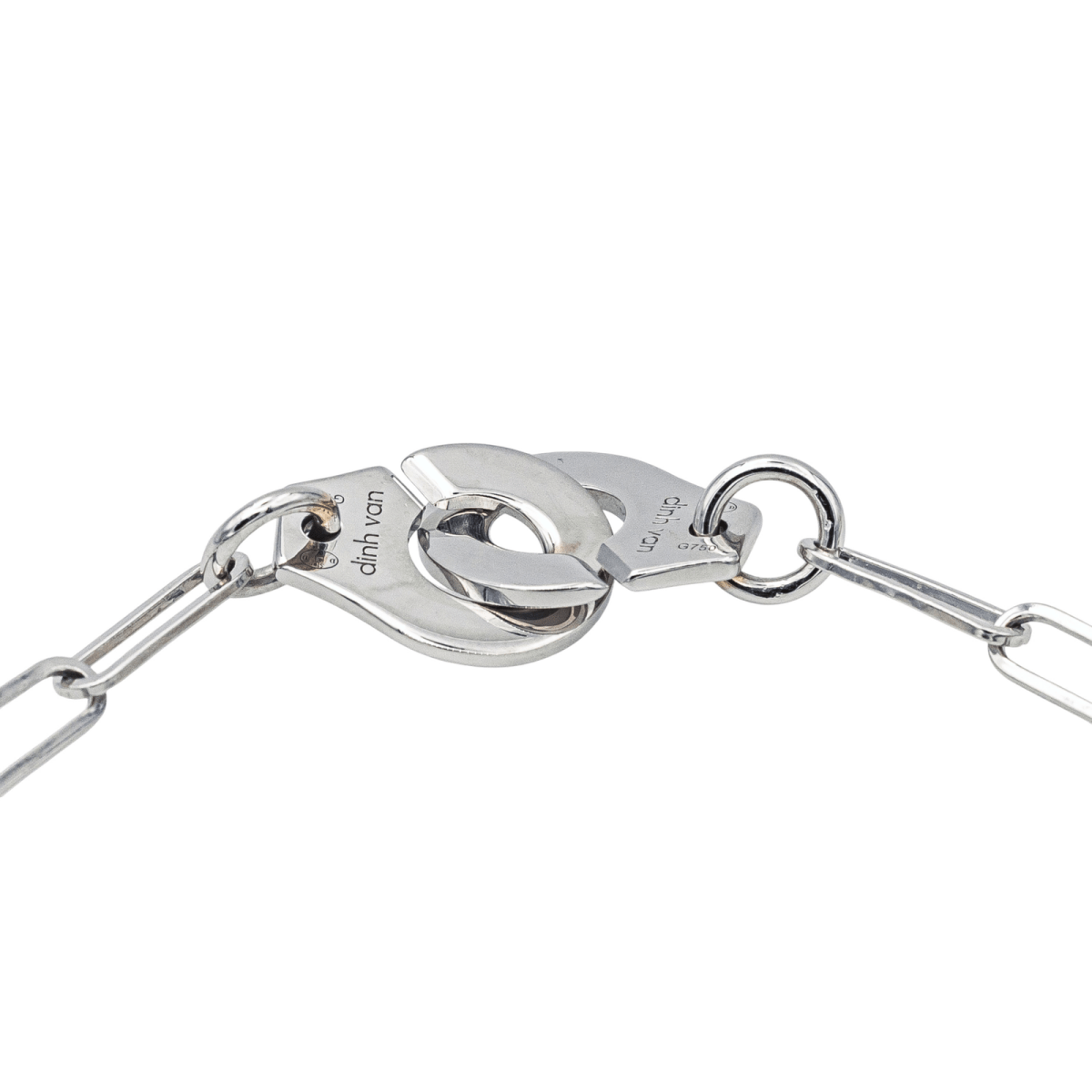 Dinh Van Bracelet Menottes Or blanc - Maison Eloe