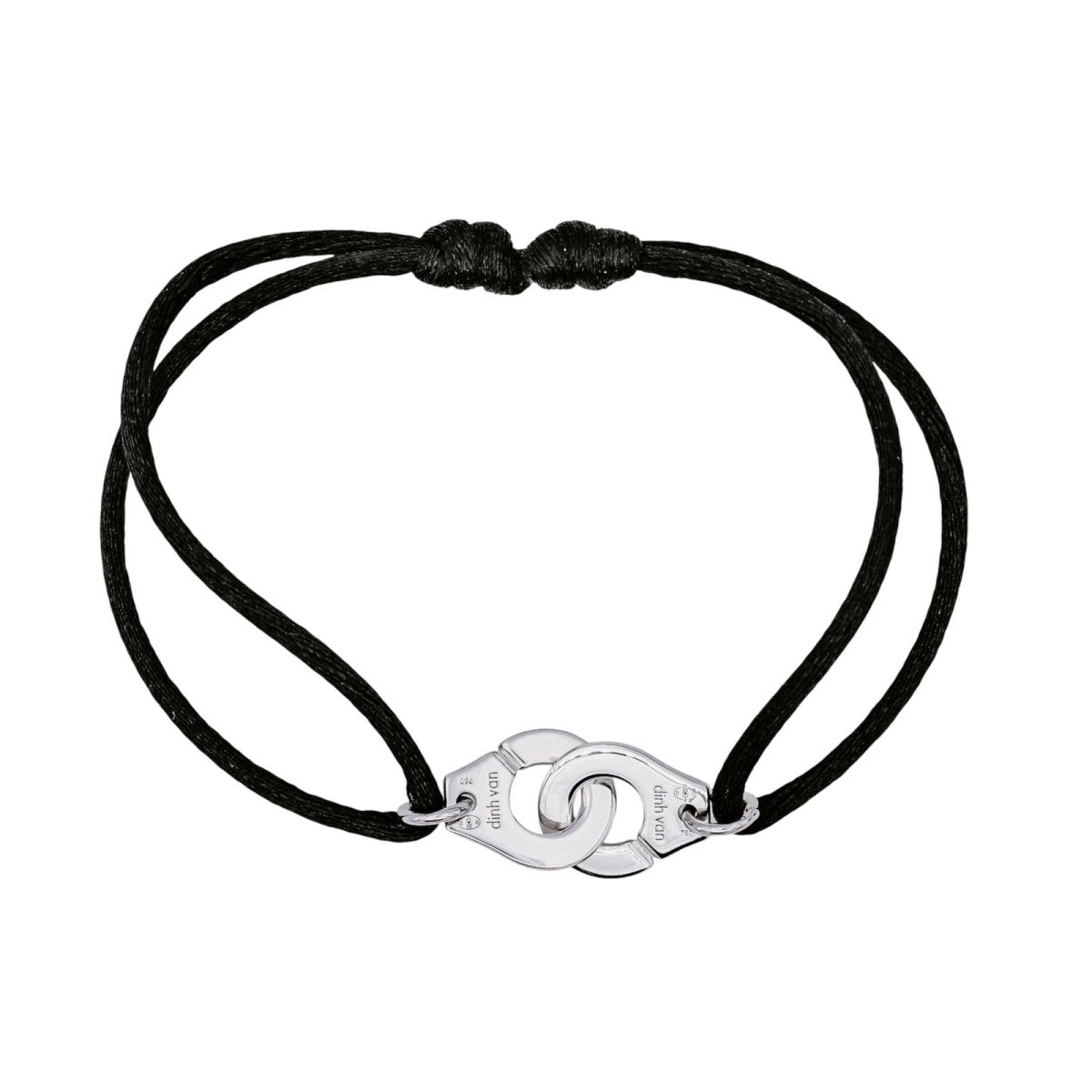 Dinh Van Bracelet Cordon Menottes Or blanc - Maison Eloe
