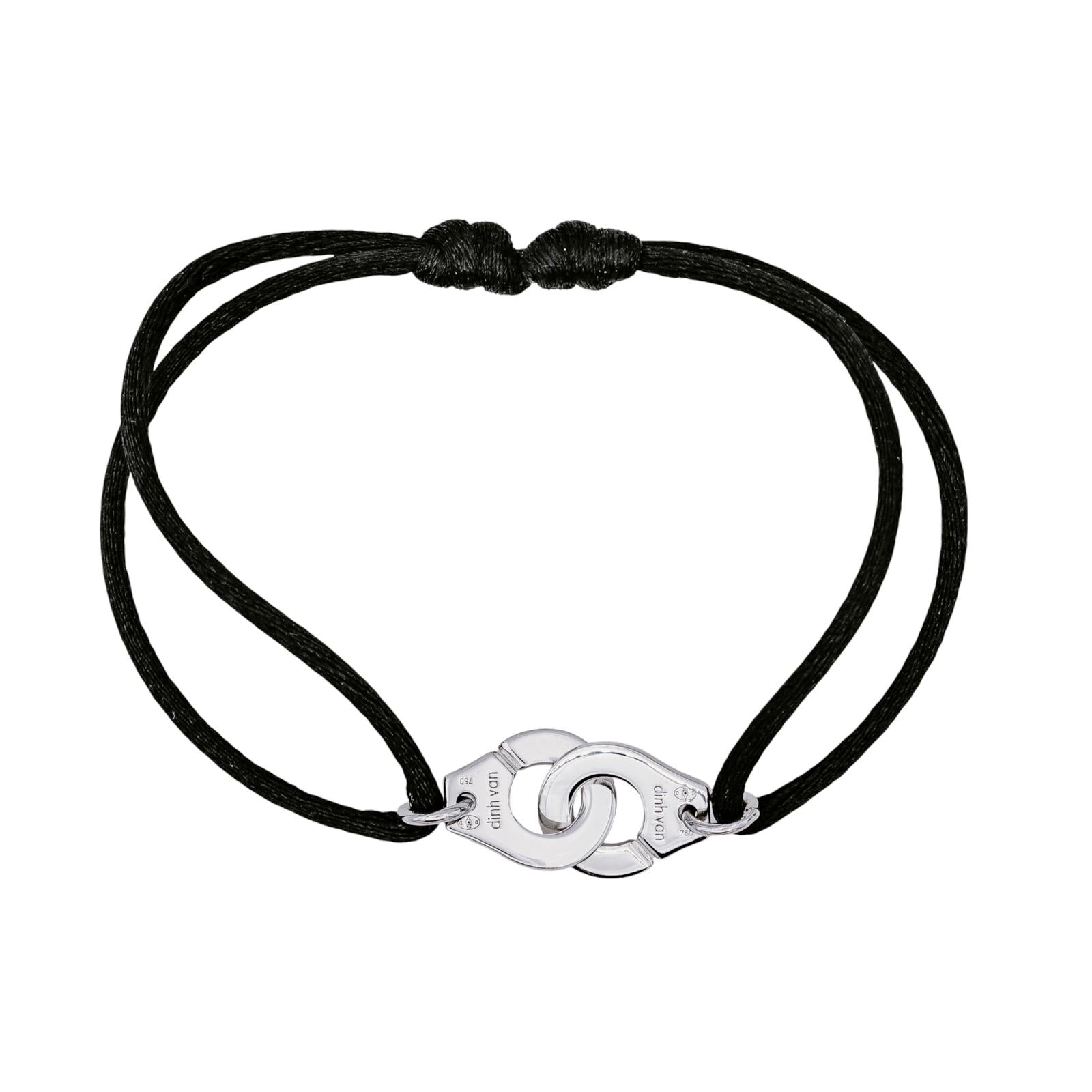 Dinh Van Bracelet Cordon Menottes Or blanc occasion authentifiée en atelier