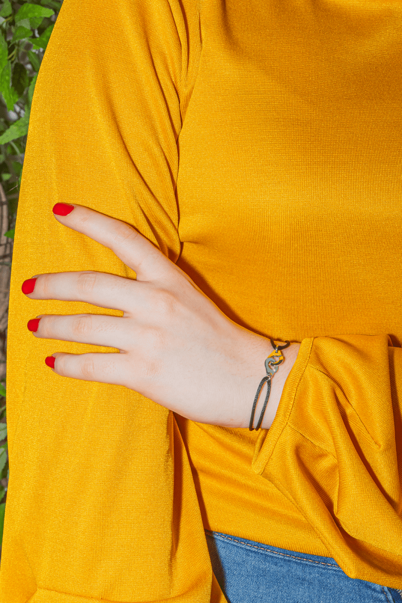 Dinh Van Bracelet Cordon Menottes Or blanc - Maison Eloe