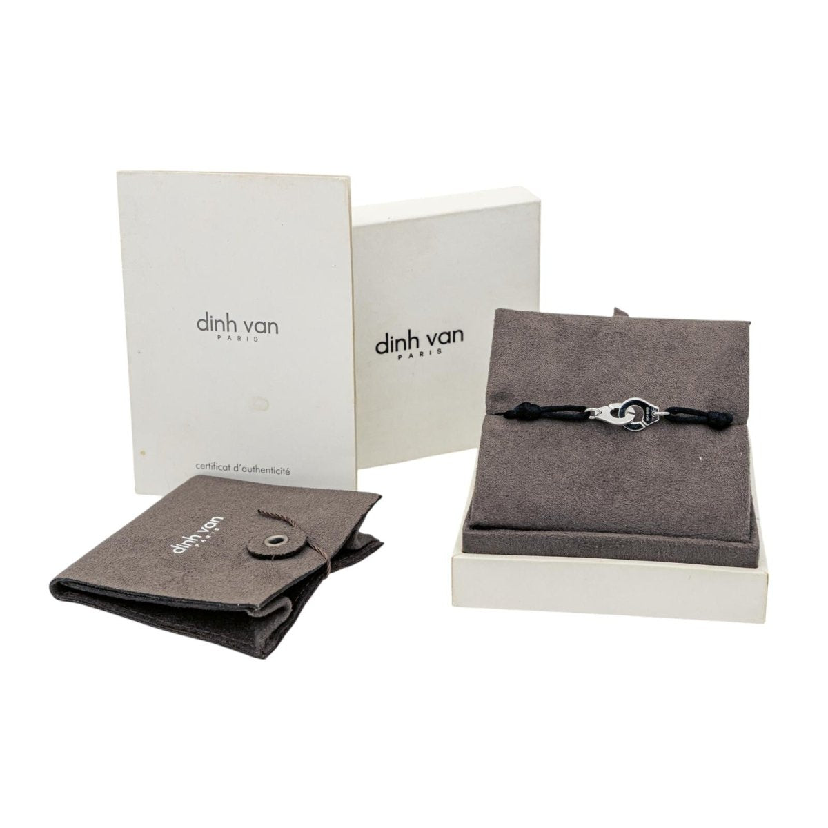 Dinh Van Bracelet Cordon Menottes Or blanc - Maison Eloe