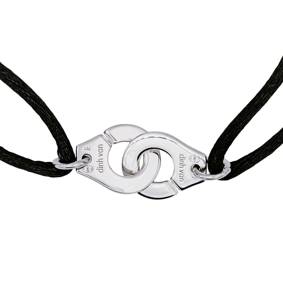 Dinh Van Bracelet Cordon Menottes Or blanc - Maison Eloe