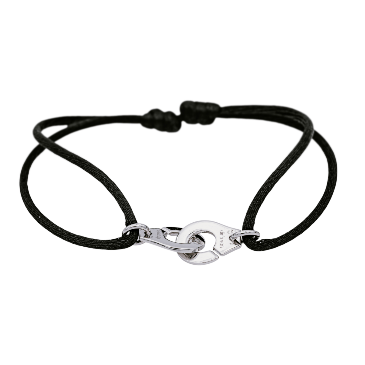 Dinh Van Bracelet Cordon Menottes Or blanc - Maison Eloe