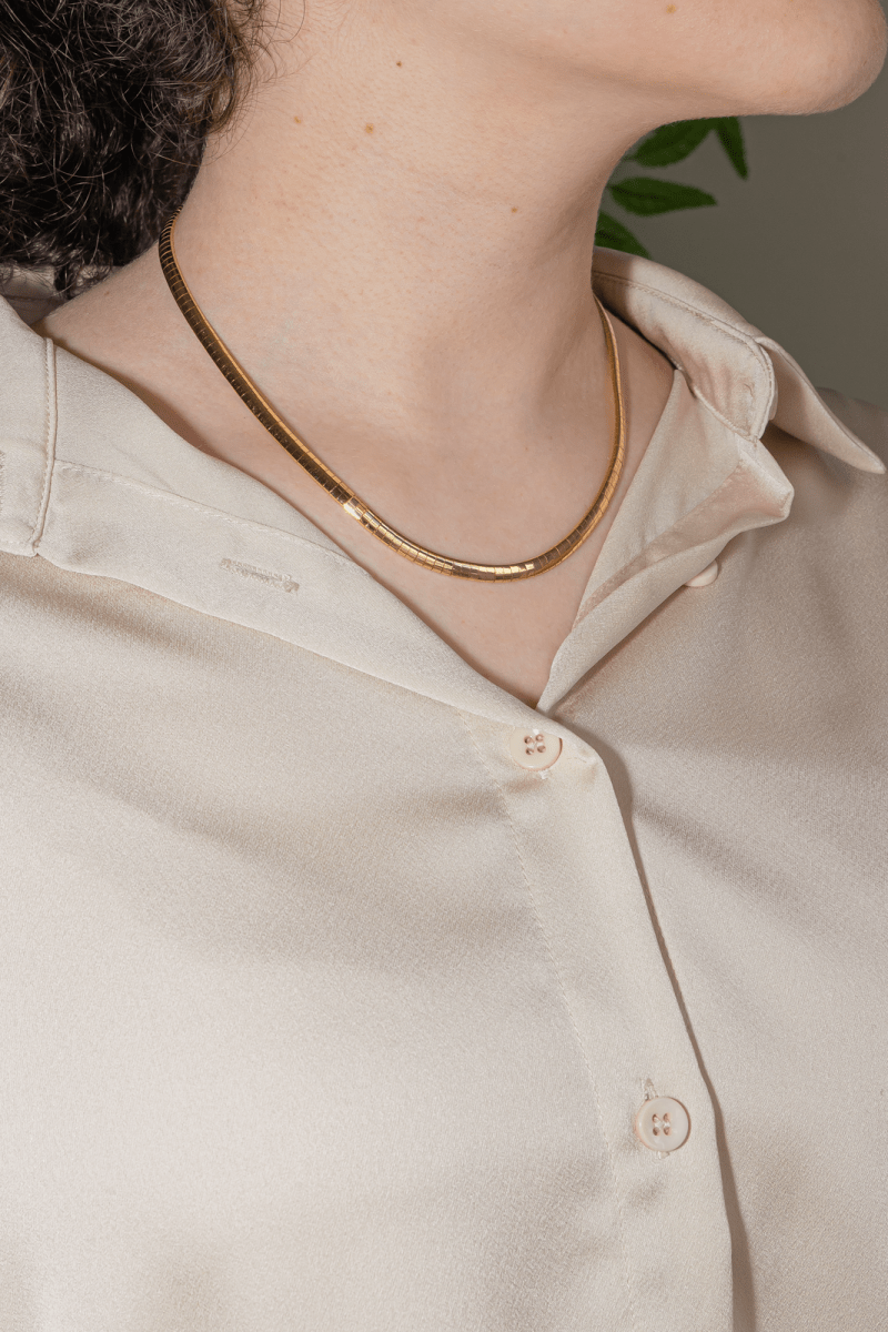 Caplain Saint André Collier Maille omega Or jaune - Maison Eloe