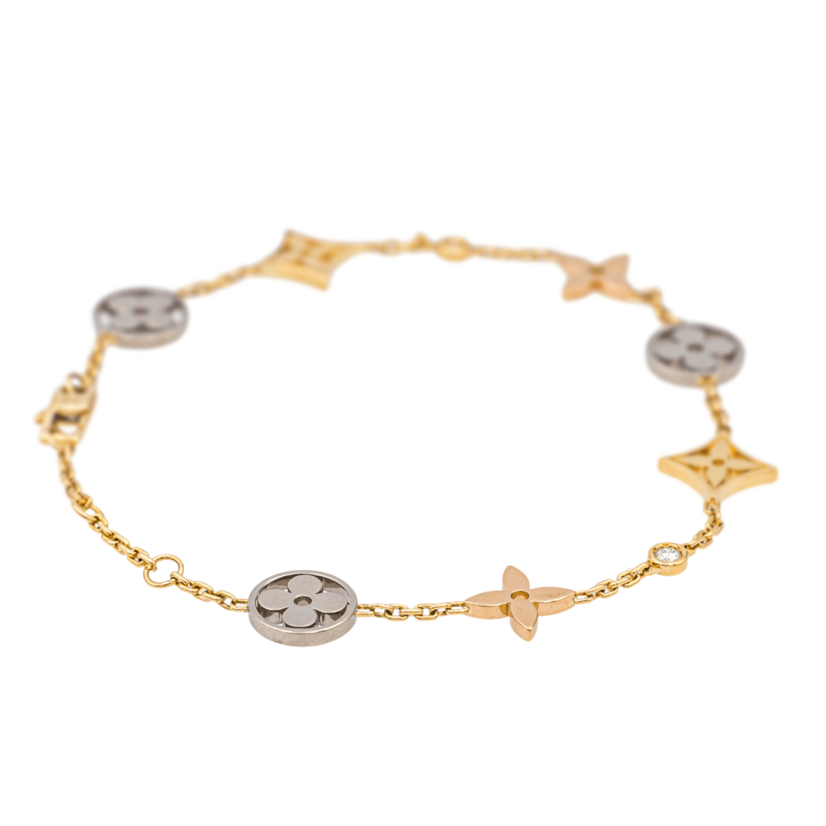 Louis Vuitton Bracelet Blossom Or jaune, Or blanc, Or rose Diamant - Maison Eloe
