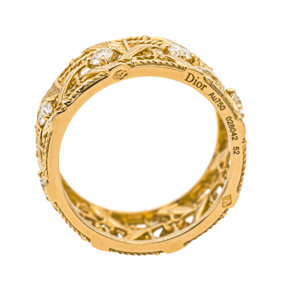 Dior Bague My Dior Or jaune Diamant - Maison Eloe