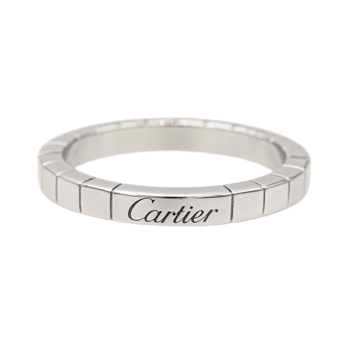 Cartier Bague Alliance Lanières Or blanc - Maison Eloe