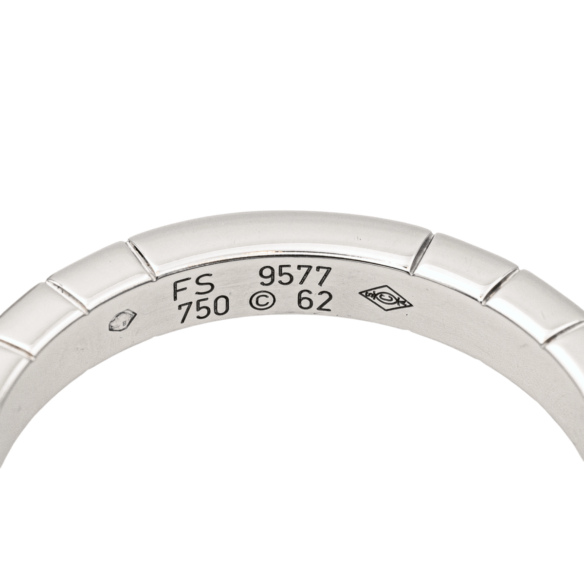 Cartier Bague Alliance Lanières Or blanc - Maison Eloe