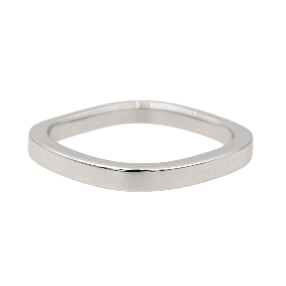 Dinh Van Bague Alliance Carré Or blanc - Maison Eloe