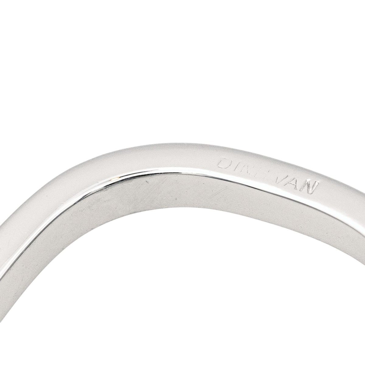 Dinh Van Bague Alliance Carré Or blanc - Maison Eloe