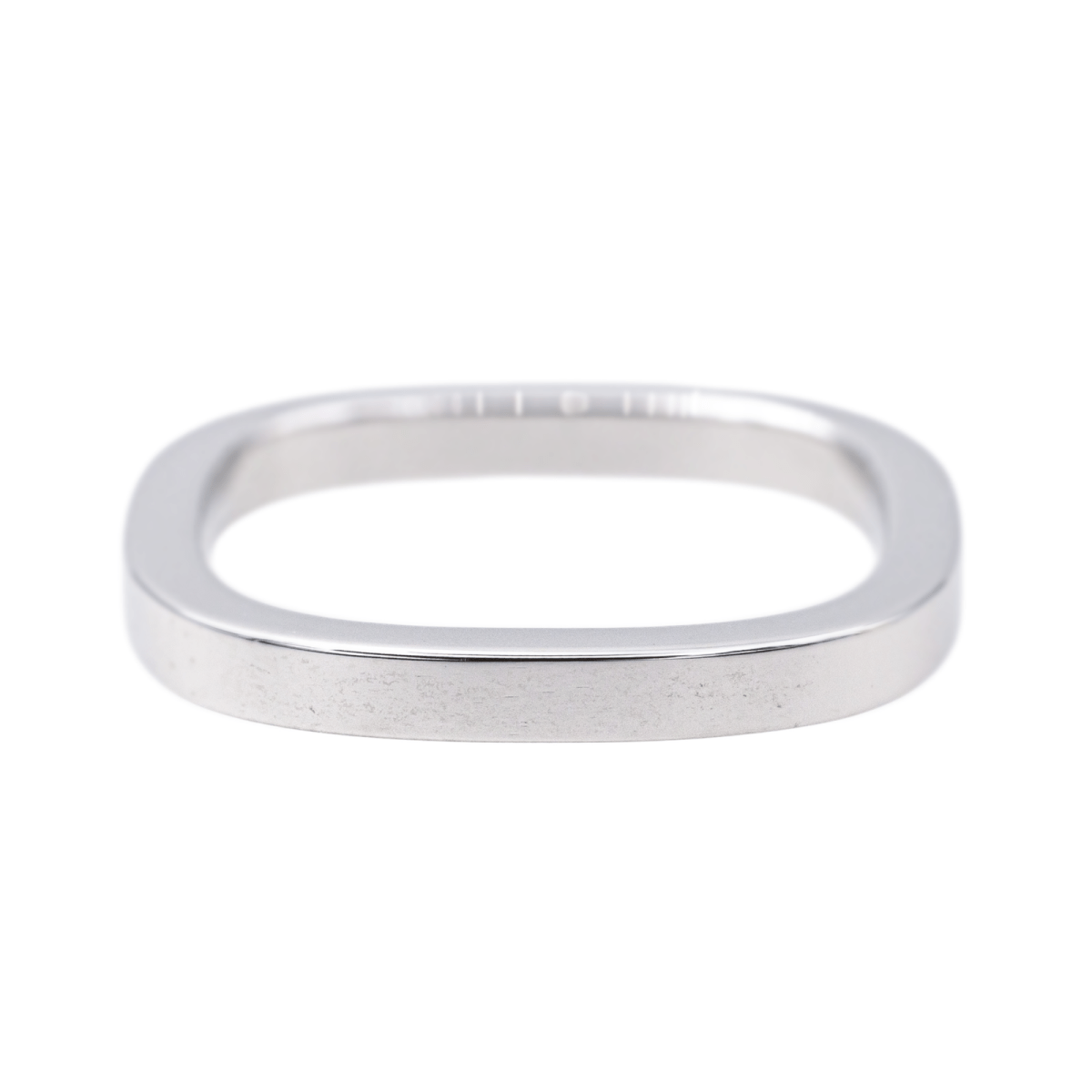 Dinh Van Bague Alliance Carrée Or blanc - Maison Eloe