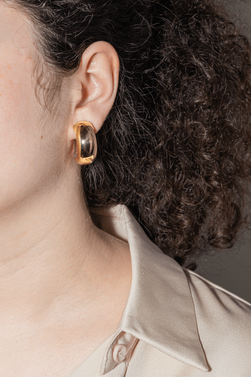 Mauboussin Boucles d'oreilles Demi créoles Or jaune - Maison Eloe