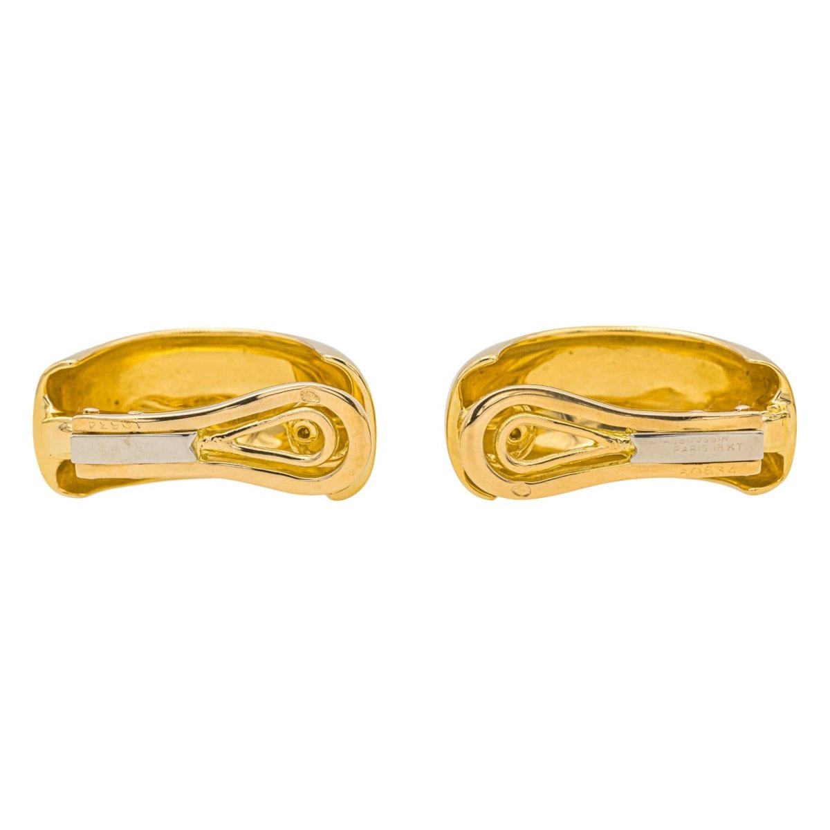Mauboussin Boucles d'oreilles Demi créoles Or jaune - Maison Eloe