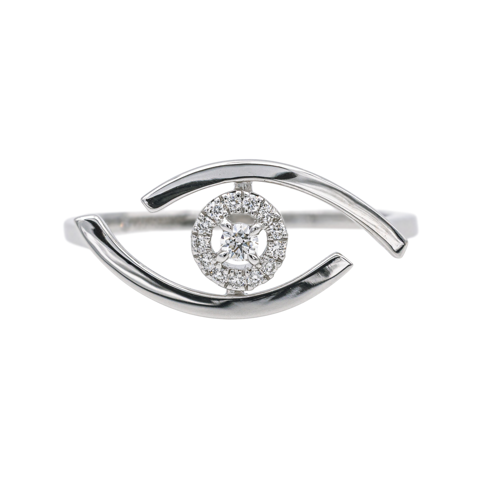 Messika Bague Lucky eye Or blanc Diamant