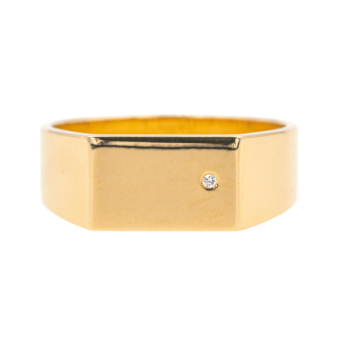 Arthus Bertrand x Vanrycke Bague Chevalière Or jaune Diamant - Maison Eloe