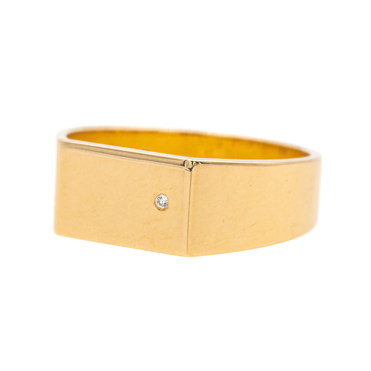 Arthus Bertrand x Vanrycke Bague Chevalière Or jaune Diamant - Maison Eloe