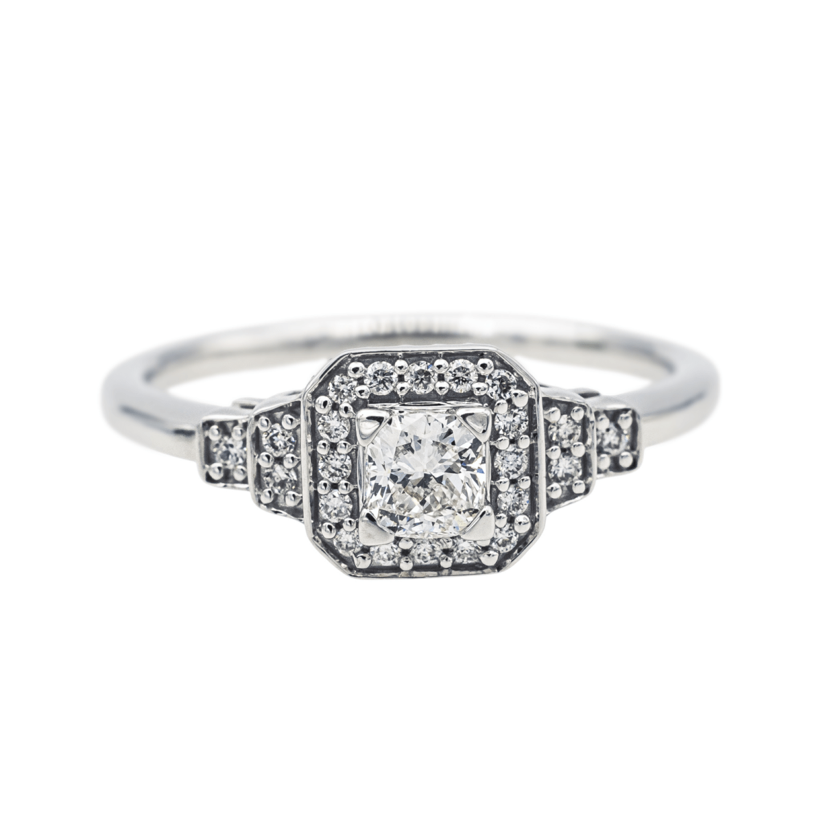 Mauboussin Bague Solitaire Un Automne 1930 n°2 Or blanc Diamant - Maison Eloe