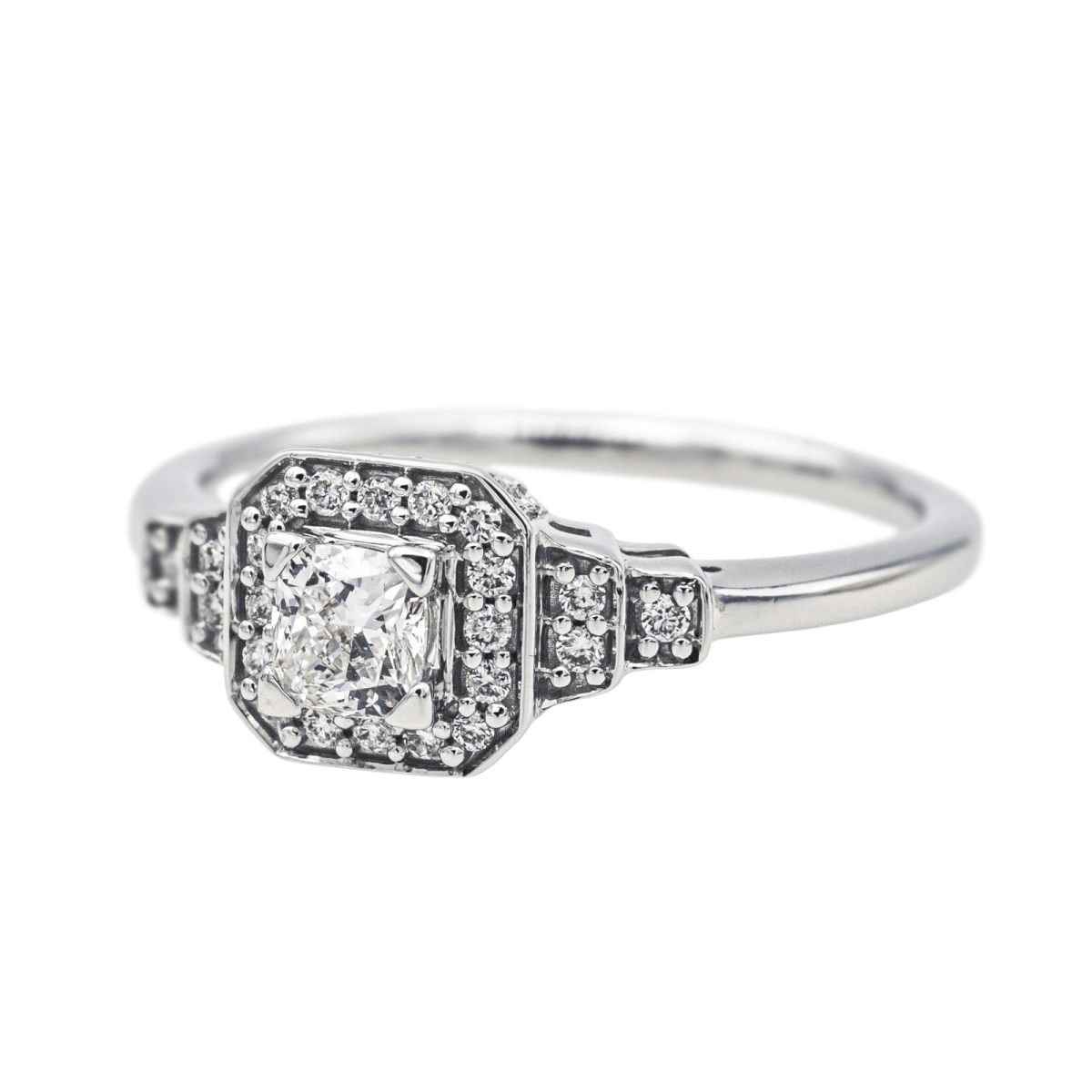 Mauboussin Bague Solitaire Un Automne 1930 n°2 Or blanc Diamant - Maison Eloe