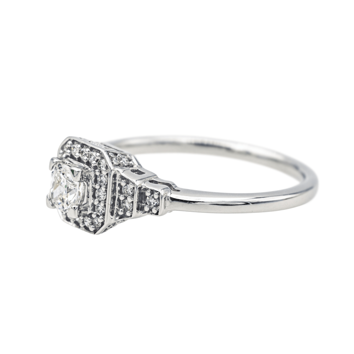 Mauboussin Bague Solitaire Un Automne 1930 n°2 Or blanc Diamant - Maison Eloe