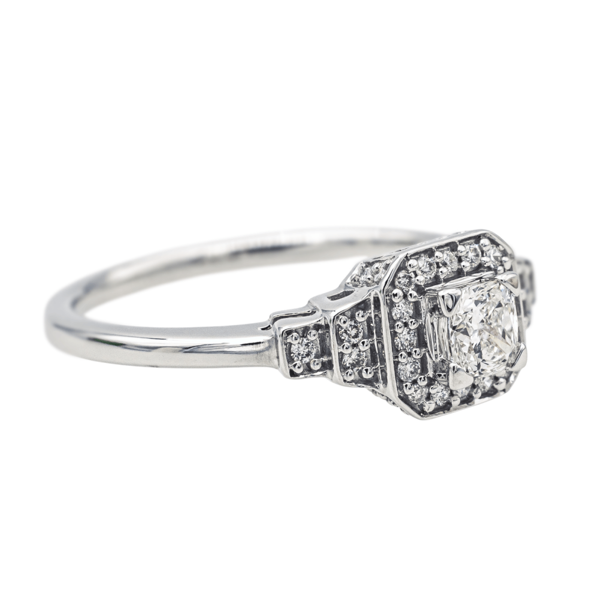 Mauboussin Bague Solitaire Un Automne 1930 n°2 Or blanc Diamant - Maison Eloe