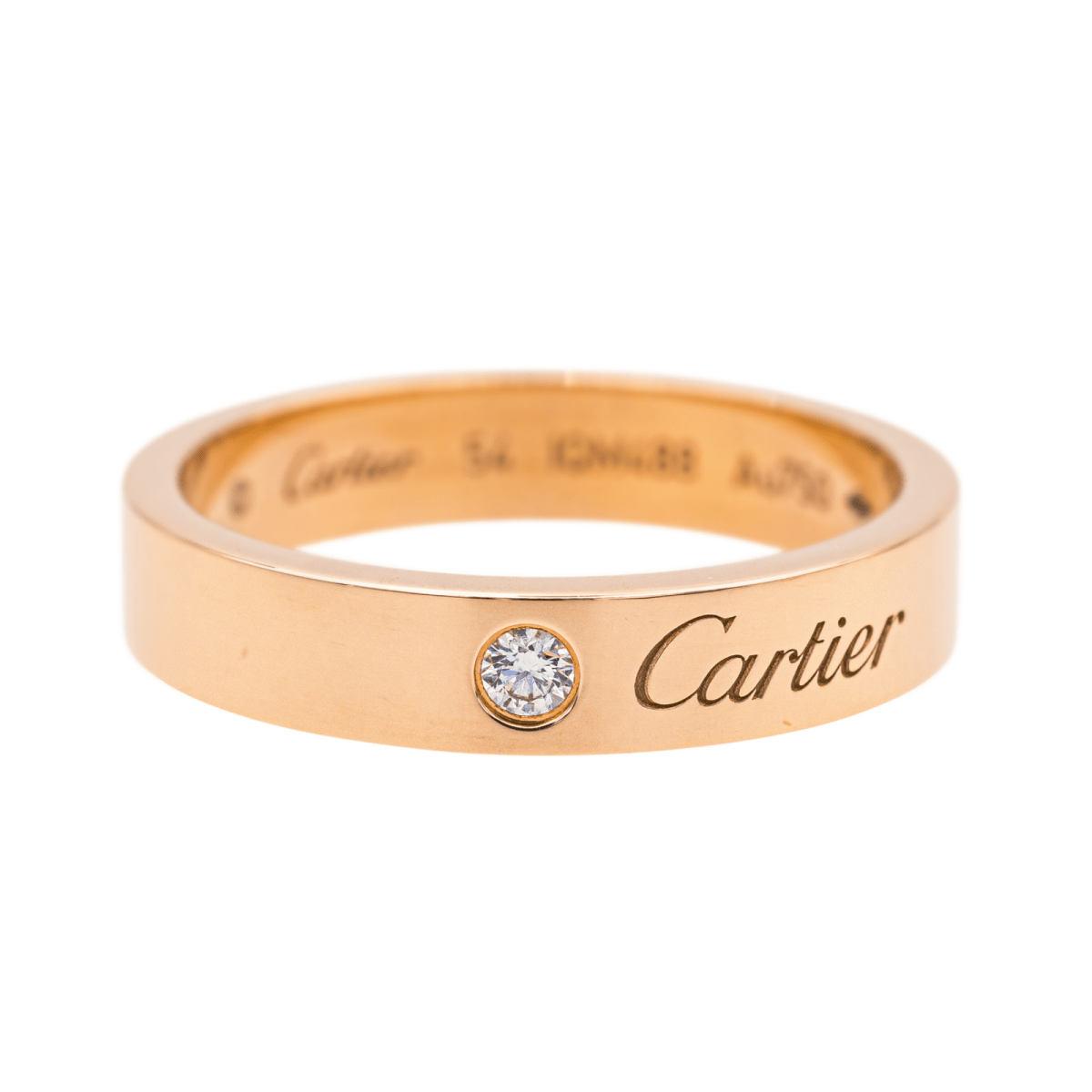 Cartier Bague Alliance C de Cartier Or rose Diamant - Maison Eloe