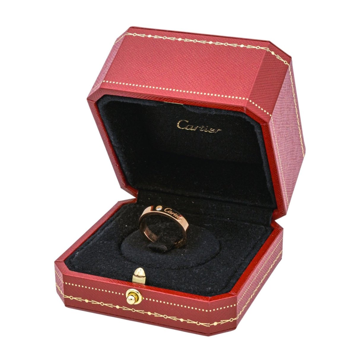 Cartier Bague Alliance C de Cartier Or rose Diamant - Maison Eloe