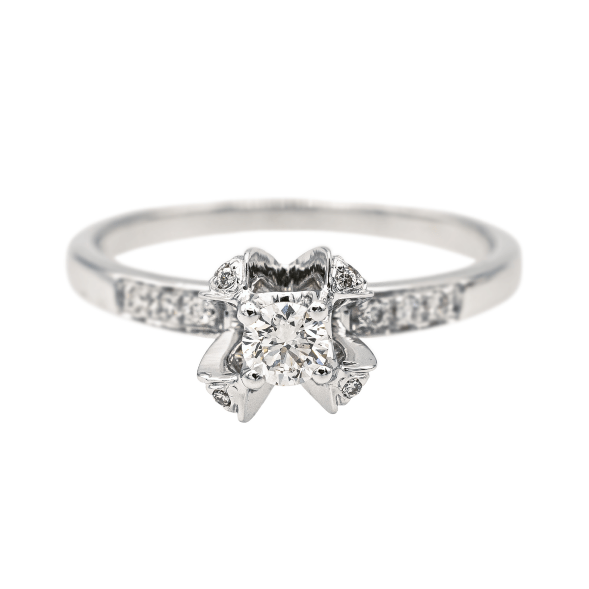 Mauboussin Bague Solitaire Sacré Désir Or blanc Diamant - Maison Eloe