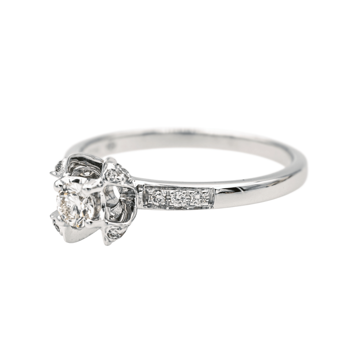 Mauboussin Bague Solitaire Sacré Désir Or blanc Diamant - Maison Eloe