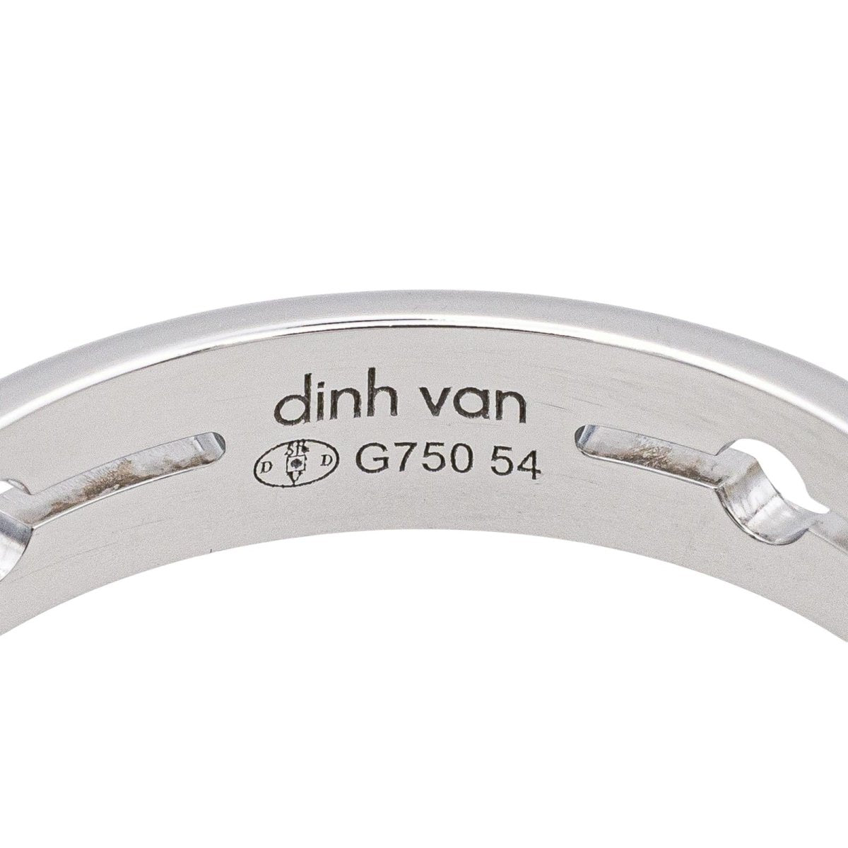 Dinh Van Bague Pulse Or blanc Diamant - Maison Eloe