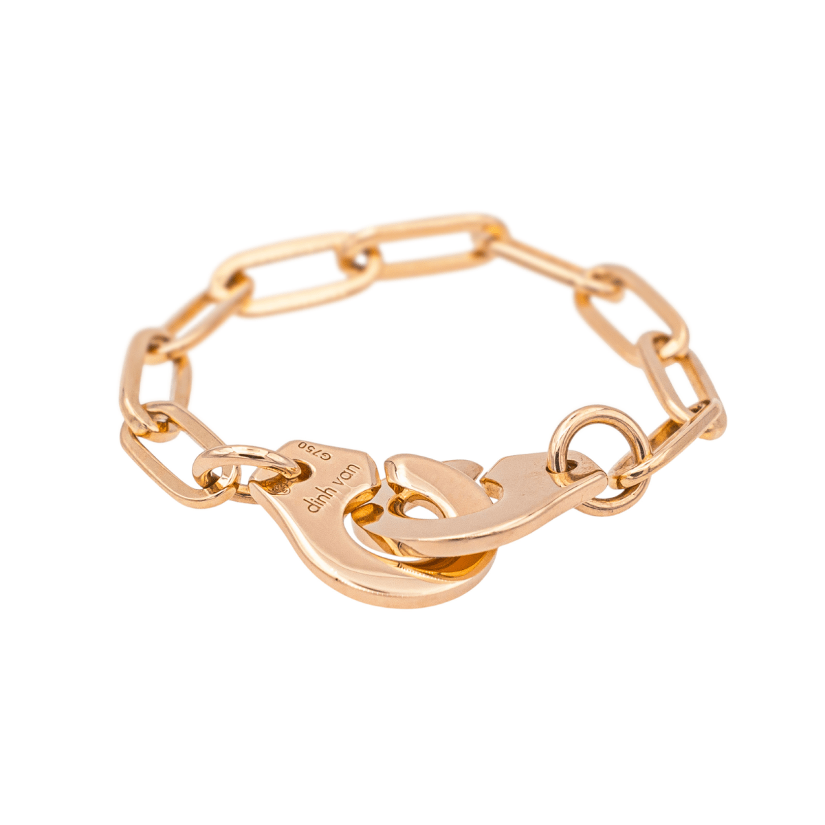Dinh Van Bague Menottes Or rose - Maison Eloe
