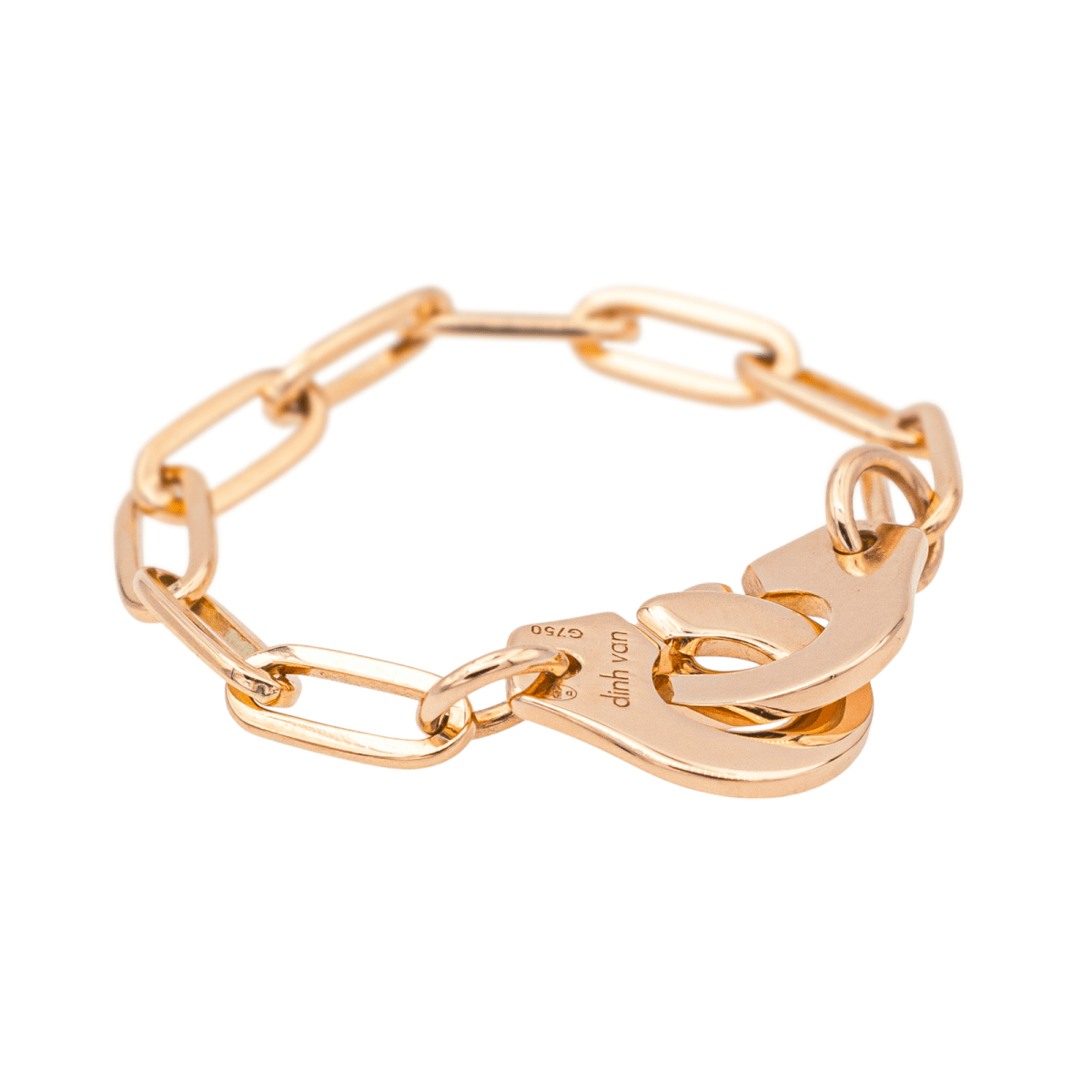 Dinh Van Bague Menottes Or rose - Maison Eloe