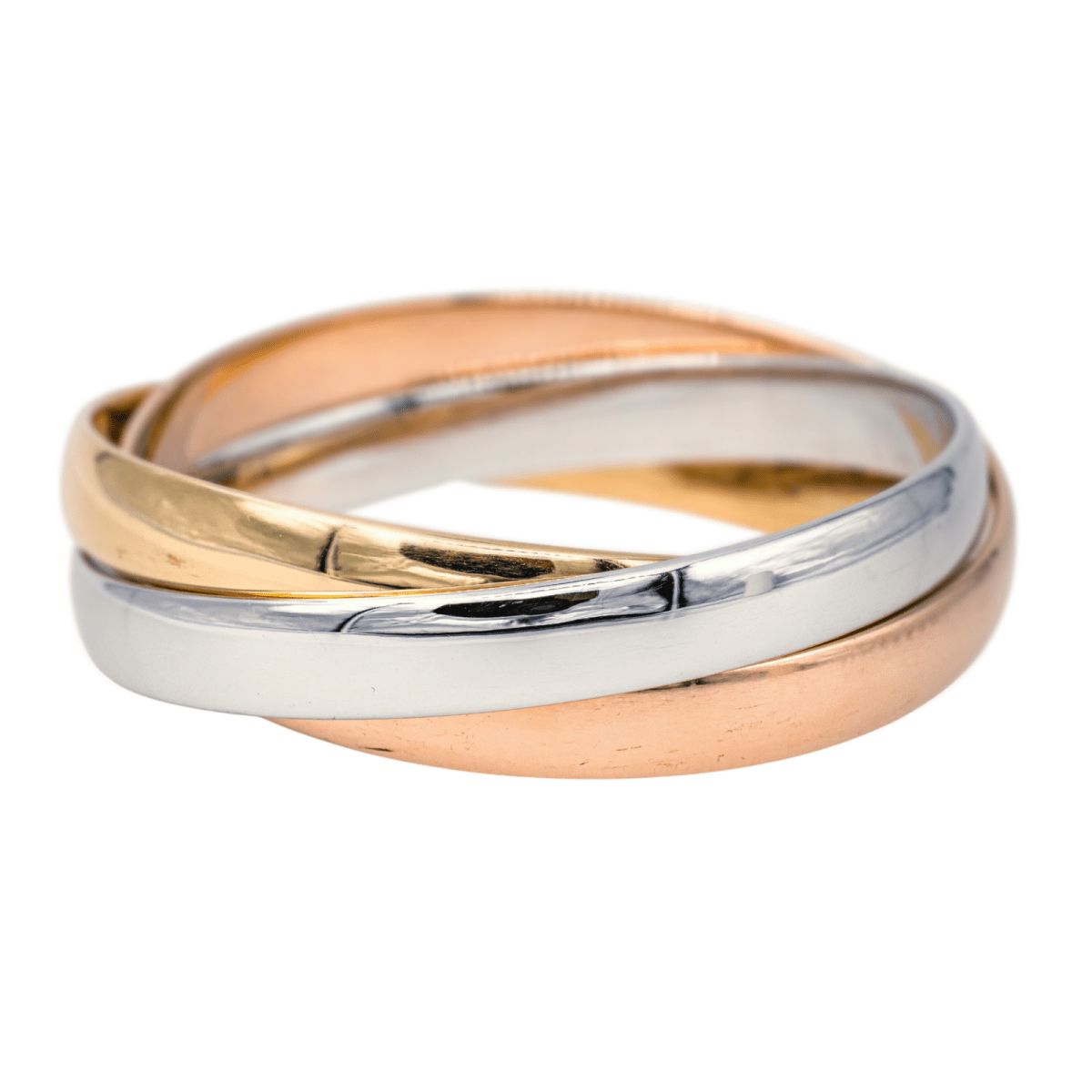 Cartier Bracelet Vintage Trinity Or rose, Or jaune, Or blanc - Maison Eloe