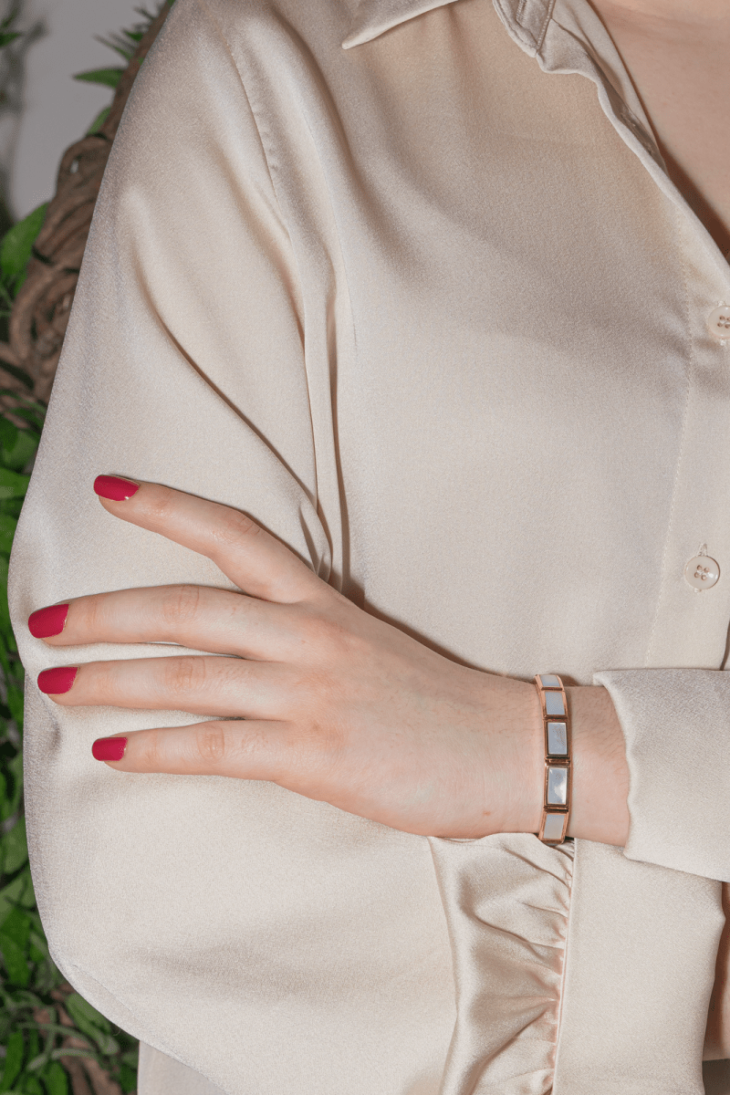 Mauboussin Bracelet Palmier Or jaune Nacre - Maison Eloe